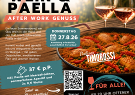 Wein & Paella Plakat