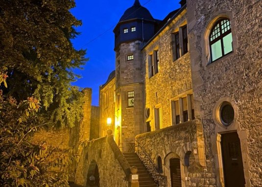 Schloss bei Nacht  in Alzey &copy; T
