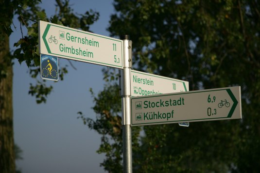Radwegweisung, &copy; Marcus Gloger | Rheinhessen-Touristik GmbH