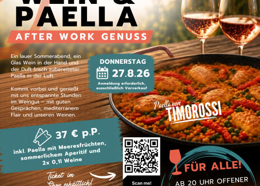 Wein & Paella Plakat