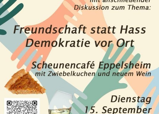 Flyer Freundschaft statt Hass