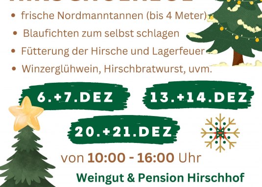 Weihnachtsbaumverkauf im Hirschhof