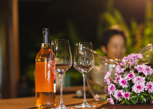 Weinverkostung &copy; Weingut Huff-Doll