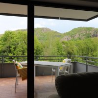 Ausblick Wohnzimmer / Terrasse