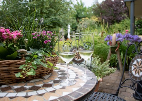 Der Garten am Weingut Strub