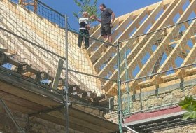 LEADER-Vorhaben &quot;Die Scheune der historischen Königsmühle für die Gemeinschaft nutzbar machen&quot; Baufortschritt _11 © Mühlenfreunde e. V.