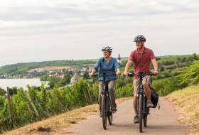 Radfahrer am Roten Hang &copy; Dominik Ketz